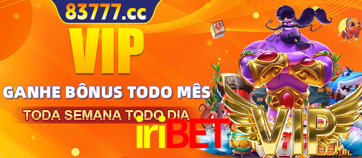 Banner promocional do iribet oferecendo 100% de recompensas adicionais contínuas para quem fizer o login diário (Daily sign-in), com um mascote de coelho.