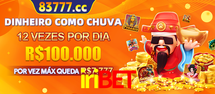 Banner do programa de recompensas Recomende para amigos do iribet, detalhando os bônus por convidar amigos, com prêmios que chegam a R$288.888.